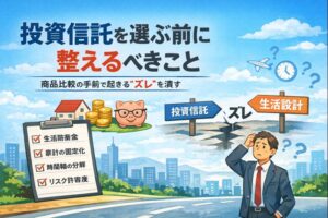 投資信託を選ぶ前に整えるべきこと──商品比較の手前で起きる“ズレ”を潰す