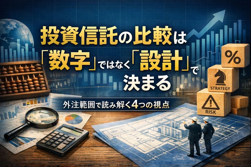 投資信託の比較は「数字」ではなく「設計」で決まる｜外注範囲で読み解く4つの視点
